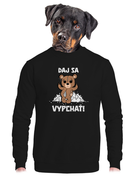 Jdi se vycpat unisex mikina bez kapucne Black