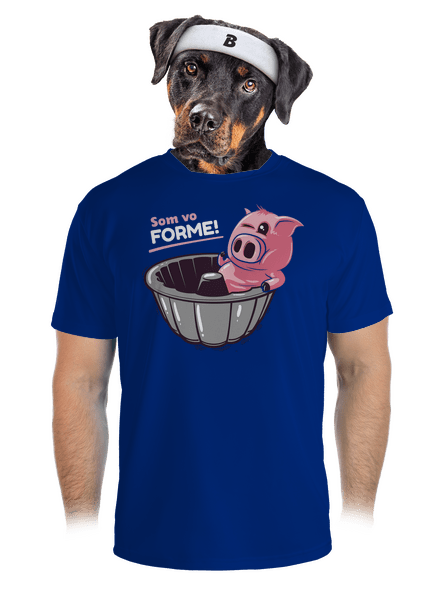 Vo forme pánske športové tričko Royal Blue Mal