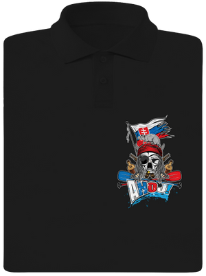 Ahoj pánska polokošeľa Black