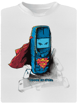 Mobil z ocele detské športové tričko White