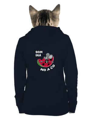 Som iná dámska mikina na zips Navy Mal