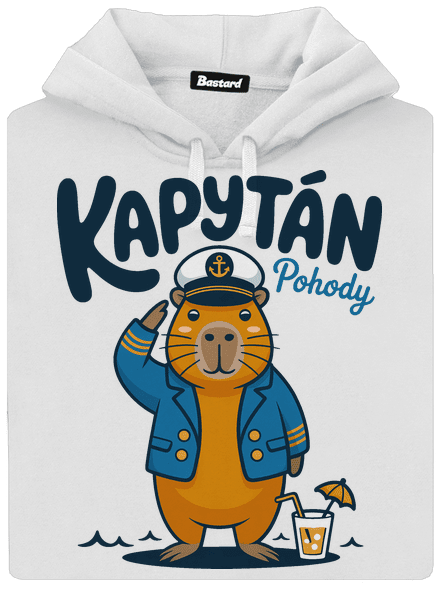 Kapytán pohody dámska mikina klokanka White