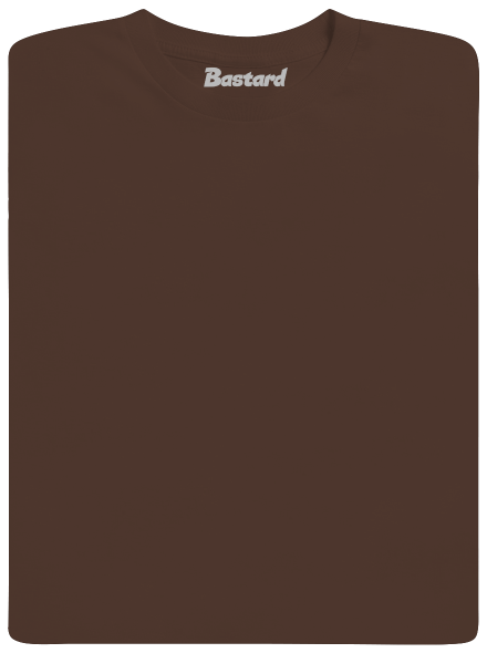 Bez potlače pánske tričko Brown