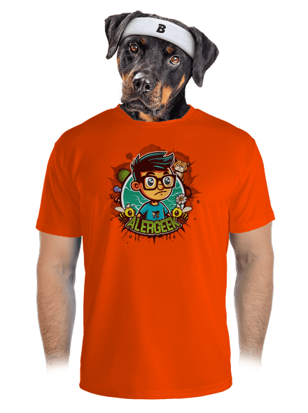 Alergeek pánske športové tričko Neon Orange