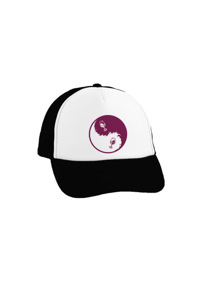 Jin Jang víno šiltovka truckerka Black cap