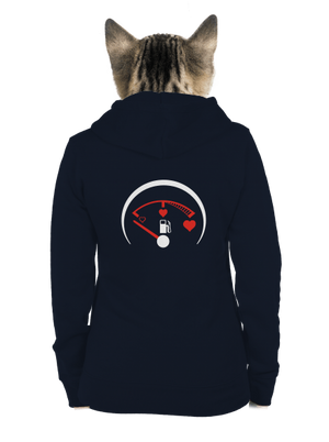 Plnú prosím dámska mikina na zips Navy Mal