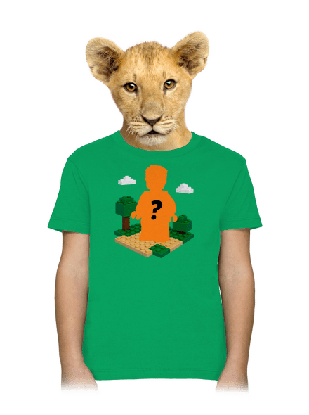 Lego z vlastnej fotky detské tričko Kelly Green