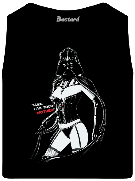 Mrs. Vader pánske tielko Black