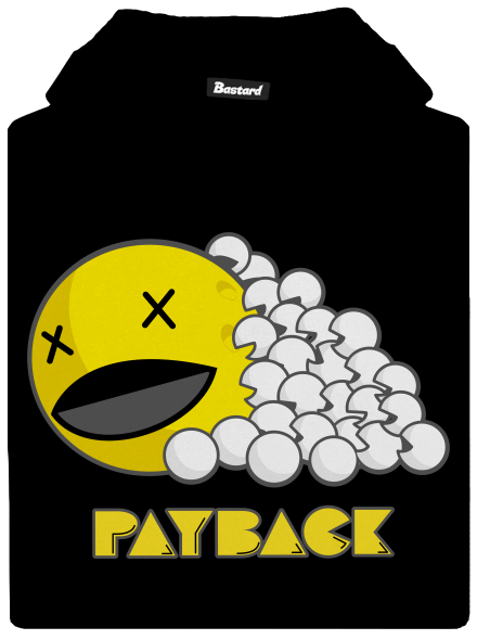 Payback detská mikina klokanka Black