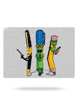 Písací gang puzzle White