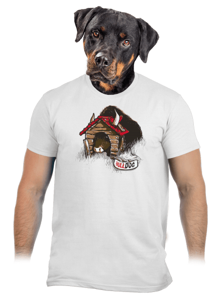 Bulldog pánske tričko White