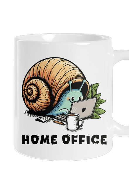 Slimákov home office klasický hrnček White