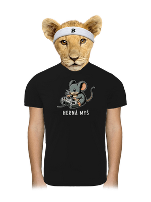 Herná myš detské športové tričko Black