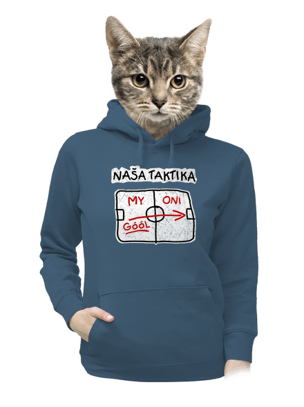 Naša taktika dámska mikina klokanka Denim