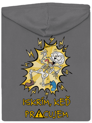 Iskrím dámska mikina na zips Steel Gray