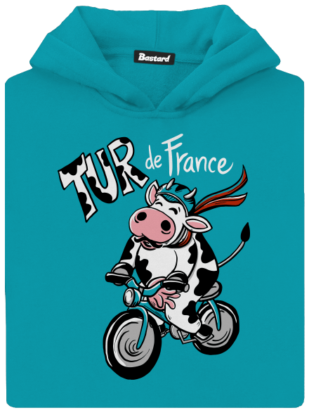 Tur de France detská mikina klokanka Hawaiian Blue