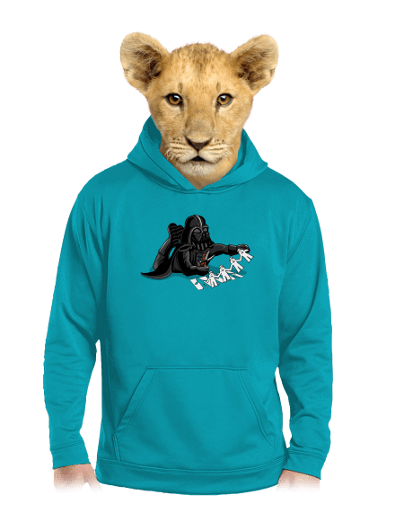 Klonovanie trooperov detská mikina klokanka Hawaiian Blue