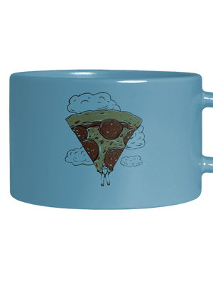 Pizzašutista hrnček makronka Blue Macaron