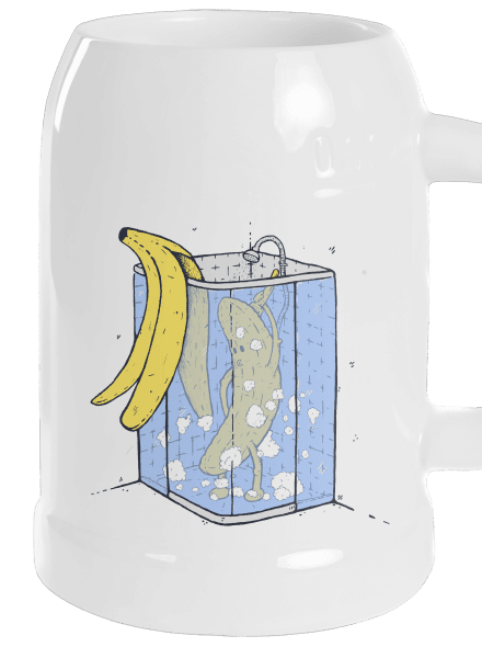 Banán v sprche polliter White
