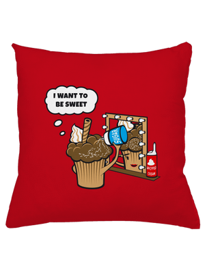 Sweet muffin vankúš Red