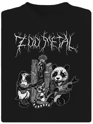 ZOO metal detské športové tričko Black