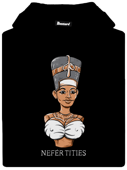 Nefertities dámska mikina klokanka Black
