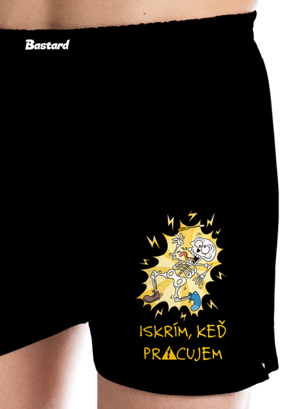 Iskrím pánske trenky Black