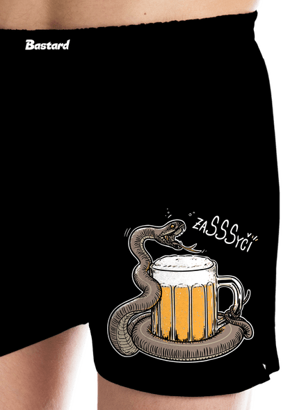 Zasyčí pánske trenky Black