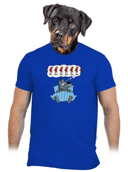 Vlčia nespavosť pánske tričko Royal Blue