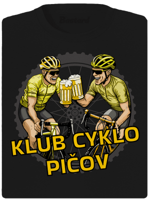 Klub cyklo pičov dámske športové tričko Black
