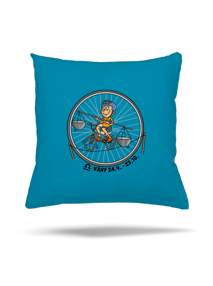 Cyklistický horoskop: Váhy vankúš Blue Turquoise