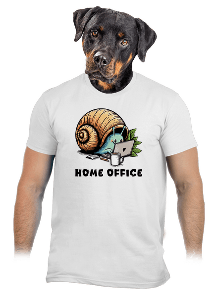 Slimákov home office pánske tričko White