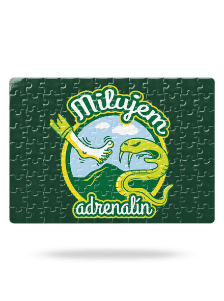 Milujem adrenalín puzzle White