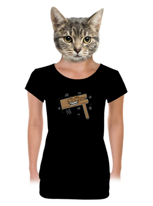 Rehtačka dámske tričko s lemom Black