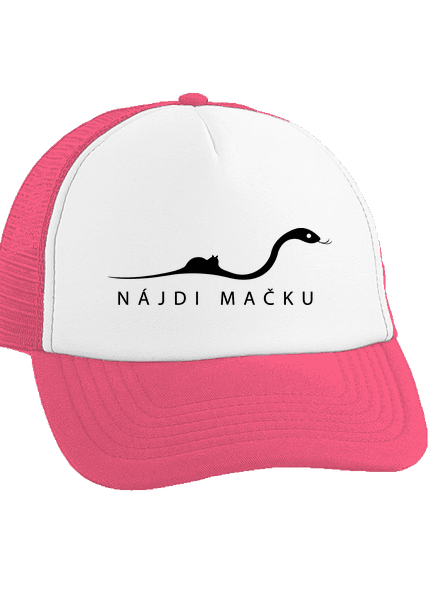 Nájdi mačku šiltovka truckerka Fluorescent Pink cap
