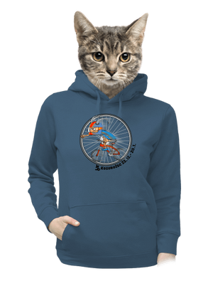 Cyklistický horoskop: Kozorožec dámska mikina klokanka Denim