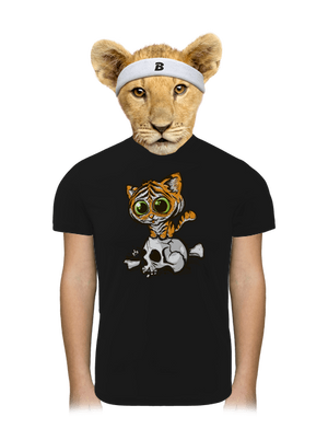 Tigrík detské športové tričko Black