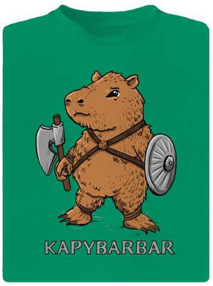 Kapybarbar detské športové tričko Kelly Green Mal