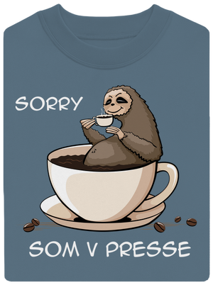 V presse unisex mikina bez kapucne Nordic Blue