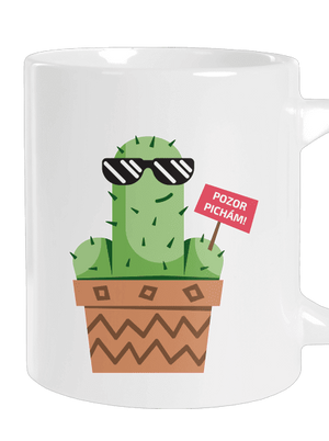 Pozor pichám veľký hrnček White