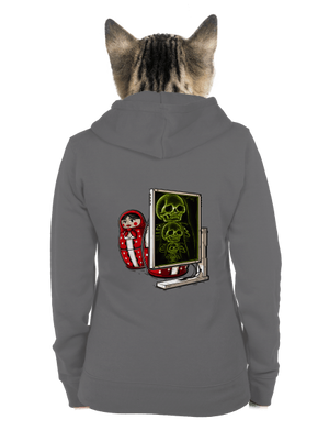 Rentgen Matriošky dámska mikina na zips Steel Gray