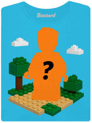 Lego z vlastnej fotky dámske tričko s lemom Blue Atol