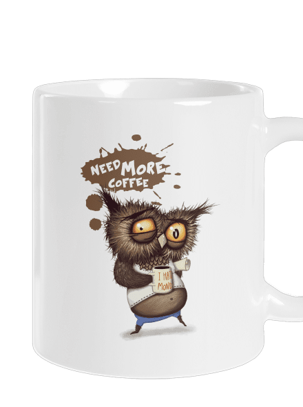 Need more coffee klasický hrnček White