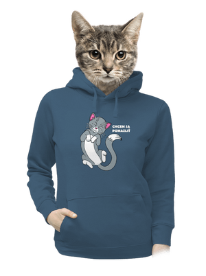 dámska mikina klokanka