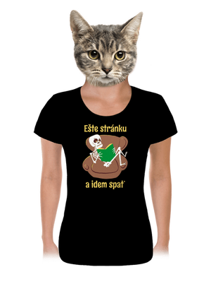 Ešte stránku dámske tričko Black