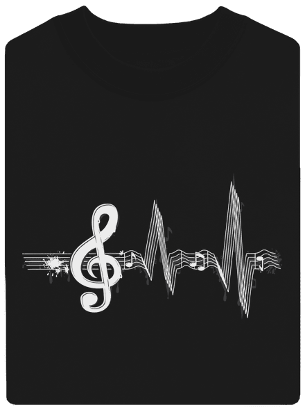 Žijem muzikou unisex mikina bez kapucne Black