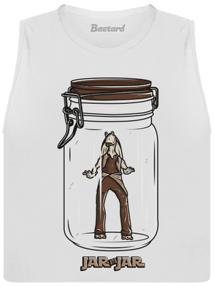 Jar in jar dámske tielko voľné White