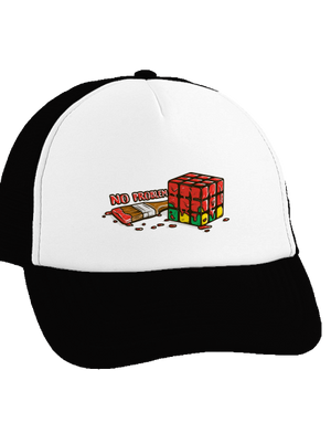 No problem šiltovka truckerka Black cap