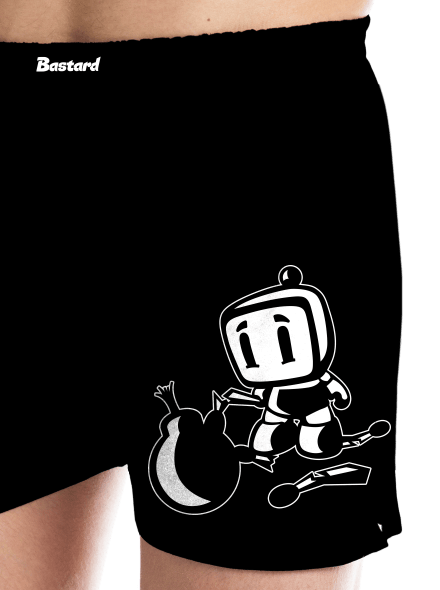 Bomberman pánske trenky Black