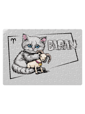 Mačací horoskop: Baran puzzle White